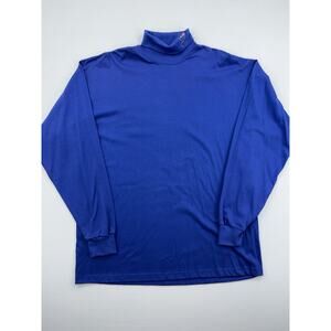 Vintage 90s St. Louis Blues embroidered turtleneck Blue shirt Hockey Memorabilia